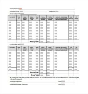 7 Sample Biweekly Timesheet Calculators Sample Templates