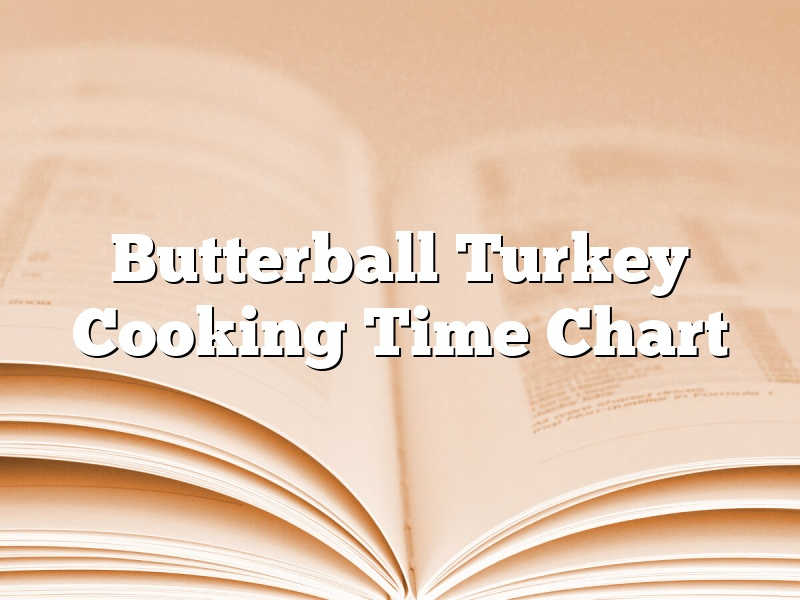 Butterball Turkey Cooking Time Chart June 2024 Pastureandpearl