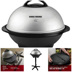 Electric Grill Indoor Outdoor Nonstick Coating Portable Barbecue