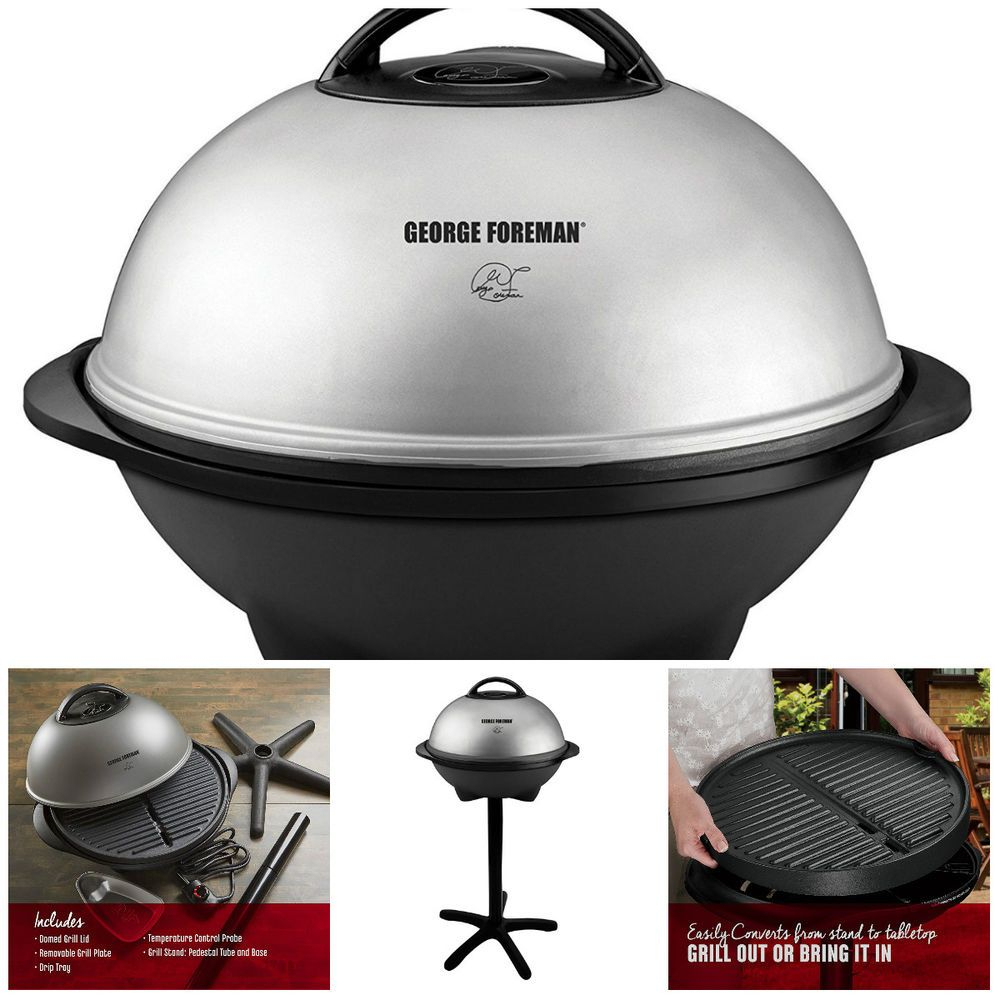 Electric Grill Indoor Outdoor Nonstick Coating Portable Barbecue 