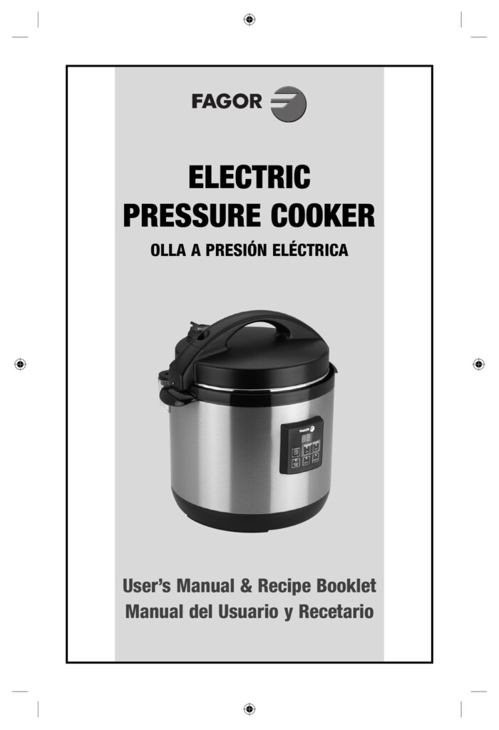 FAGOR ELECTRIC PRESSURE COOKER USER MANUAL Pdf Download ManualsLib