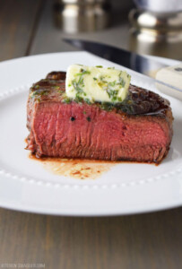 Pan Seared Filet Mignon With Garlic Herb Butter Recipe Filet Mignon