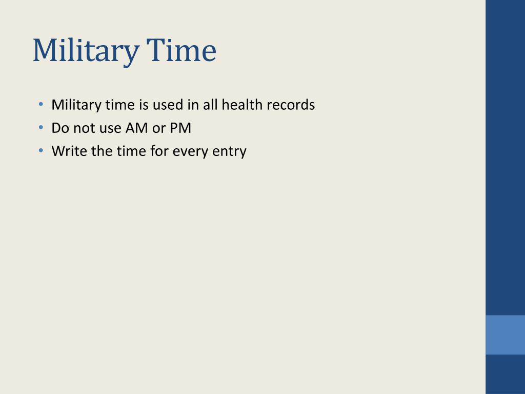 PPT Charting Military Time PowerPoint Presentation Free Download 